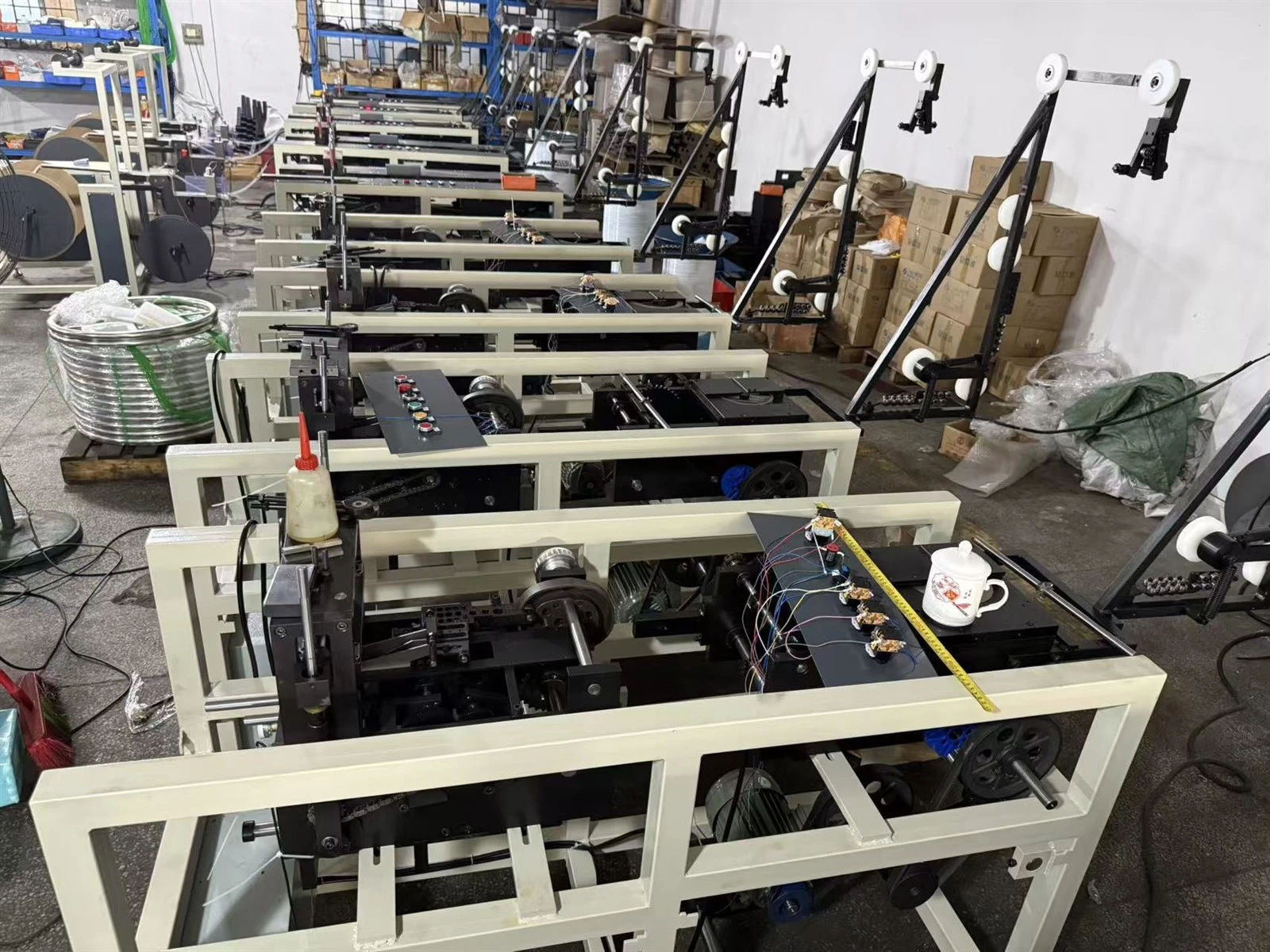 Double wire forming machine assembly workshop at FUDE